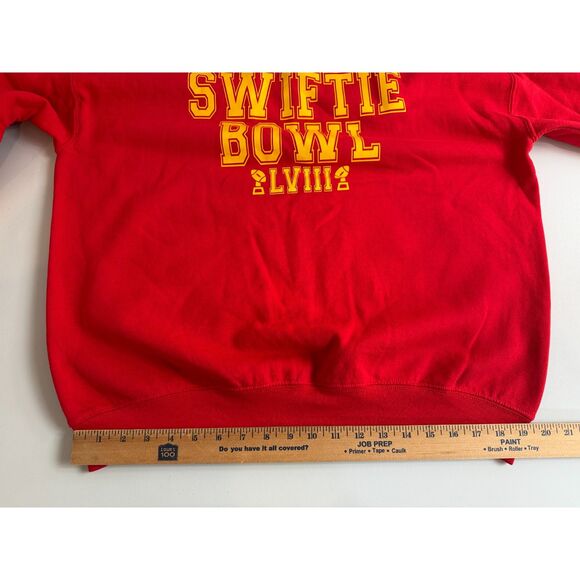 Swiftie Bowl Super Bowl Taylor Kansas City Chiefs Crewneck Sweatshirt Large - Picture 8 of 10